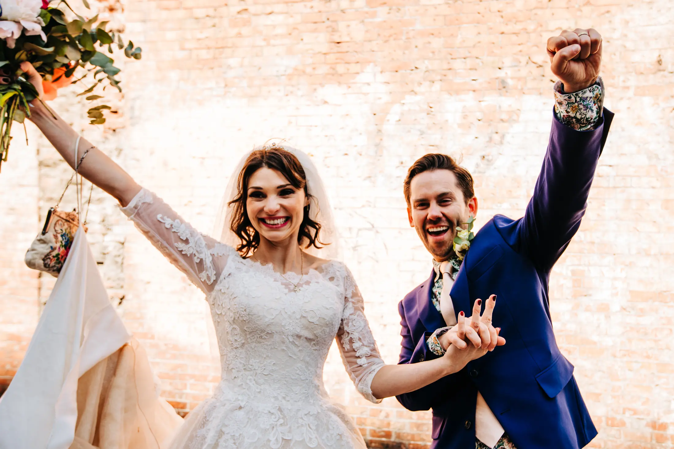 James and Emerald wedding portrait