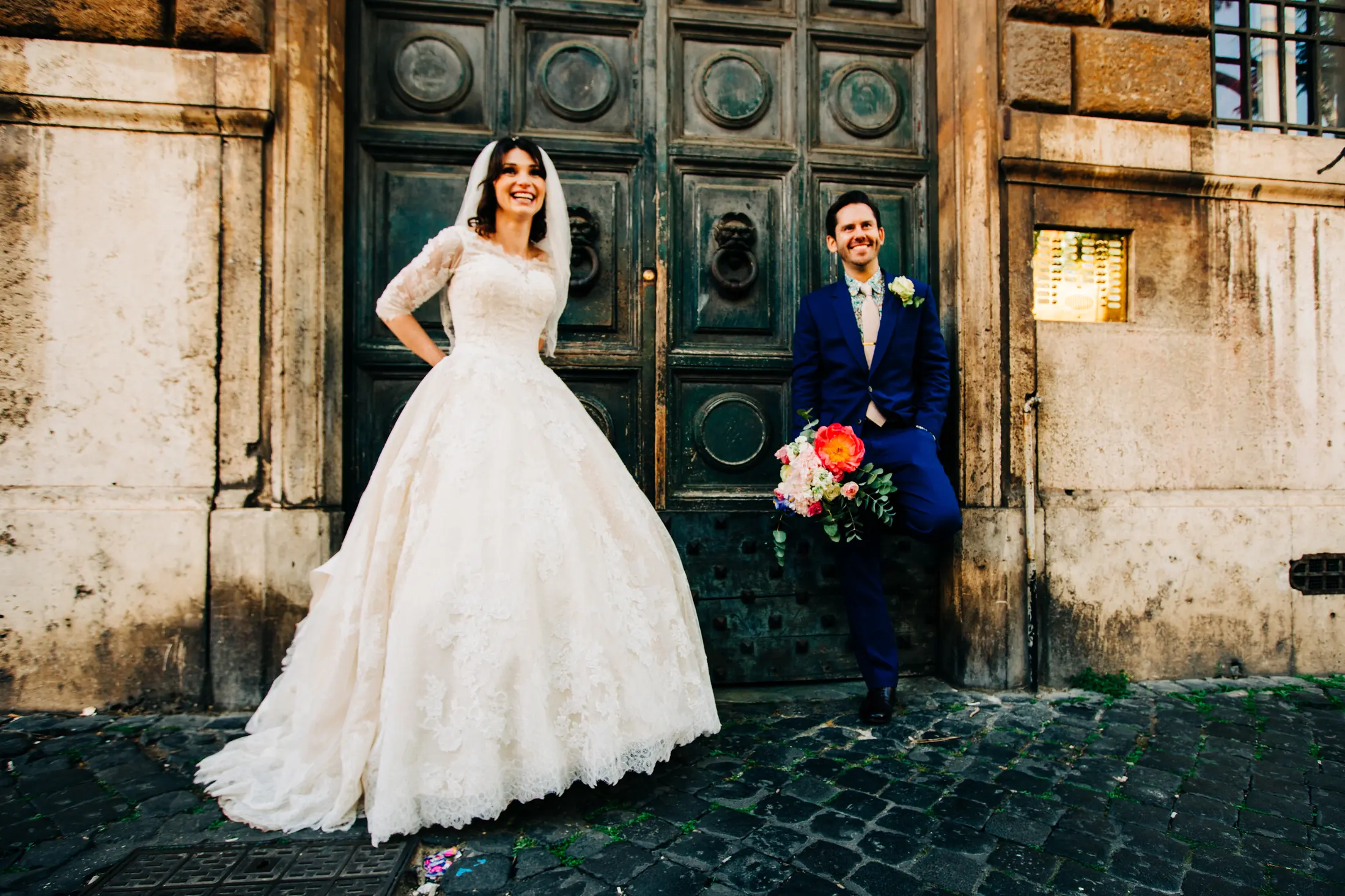 James and Emerald wedding portrait