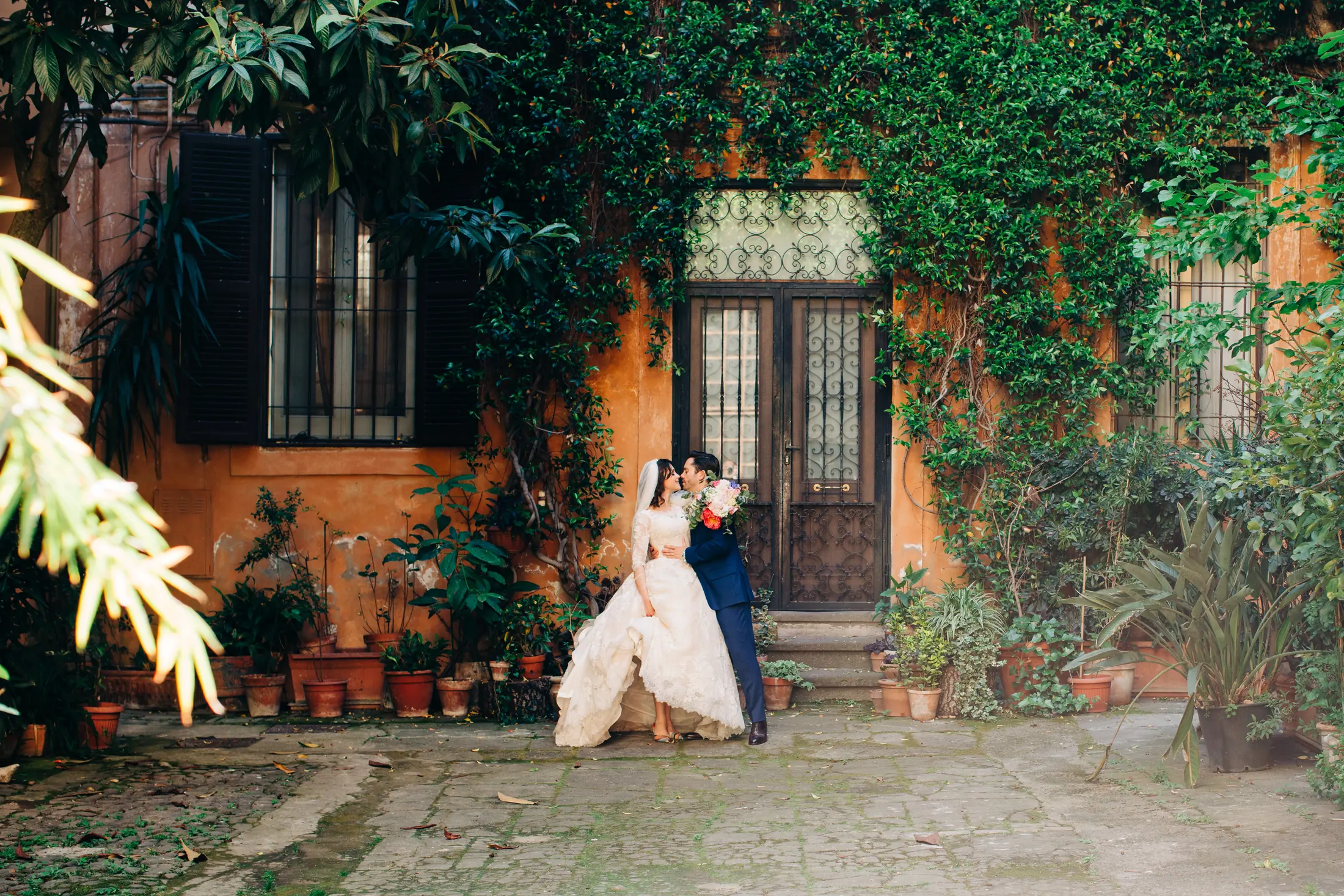 James and Emerald wedding portrait
