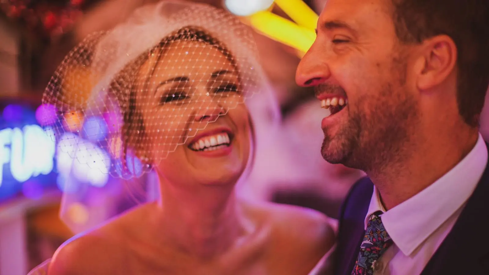 Candid wedding gallery moment